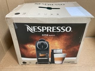 NESPRESSO CITIZ & MILK COFFEE MACHINE WITH AEROCCINO MILK FROTHER BY MAGIMIX IN BLACK- RRP £199.00: LOCATION - WA7