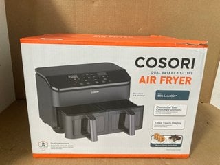 COSORI DUAL BASKET 8.5L AIR FRYER IN BLACK-MODEL NO CAF-R901-AUKK: LOCATION - A15