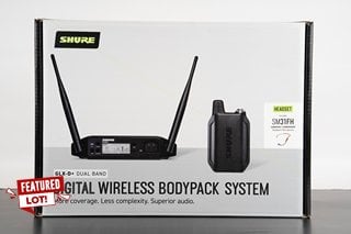 SHURE GLX-D+ DUAL BAND DIGITAL WIRELESS BODYPACK SYSTEM - RRP £540.00: LOCATION - BOOTH