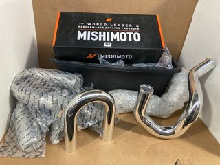 QTY OF MISHIMOTO 180 DEGREE UNIVERSAL ALUMINUM INTERCOOLER PIPE - MODEL MMCIPAL2251 TO ALSO INCLUDE 2 X MISHIMOTO COLD SIDE UPPER POLISHED PIPE - MODEL 181 - COMBINED RRP £200: LOCATION - A1