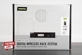 SHURE GLX-D+ DUAL BAND DIGITAL WIRELESS RACK SYSTEM RRP £599: LOCATION - BOOTH