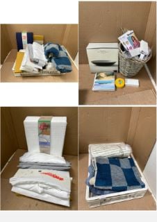 QTY OF ASSORTED BEDROOM ITEMS TO INCLUDE JOHN LEWIS & PARTNERS CRISP & FRESH EGYPTIAN COTTON 2 X STANDARD PILLOWCASES: LOCATION - B3