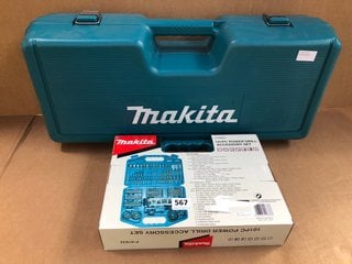 MAKITA 101PC POWER DRILL ACCESSORY SET TO INCLUDE MAKITA ANGLE GRINDER - MODEL: GA9020 - RRP £125: LOCATION - B7