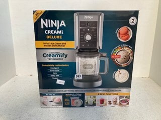 NINJA CREAMI DELUXE 10 IN 1 ICE CREAM AND FROZEN DRINK MAKER - RRP £200: LOCATION - B9