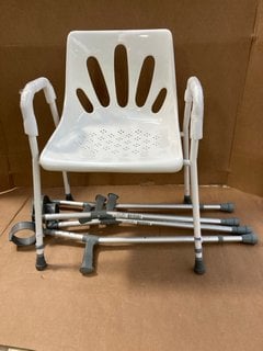 MEDICAL SHOWER CHAIR TO INCLUDE CRUTCHES: LOCATION - B11