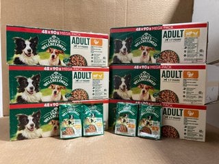 6 X 48 MEGA PACKS OF JAMES WELLBELOVED DOG FOOD IN VARIOUS FLAVOURS - BBE 06/05/26: LOCATION - WA1