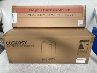 COSI COSY ELECTRIC CLOTHES DRYER TO ALSO INCLUDE MICKEY BATH TRAY: LOCATION - C10