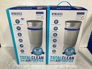 2 X HOMEDICS TOTAL CLEAN 5 IN 1 AIR PURIFIER: LOCATION - C10