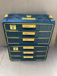 2 X DEWALT TOUGH SYSTEM 2.0 3 DRAWER TOOL BOXES: LOCATION - C9