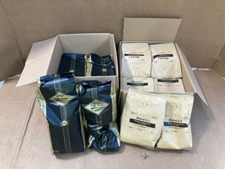 BOX OF 6 X CAFFE ROMA 1KG PREMIUM ROASTED COFFEE BEANS - BBE 5/25 TO ALSO INCLUDE BOX OF BLEND 2.1 500G ARABICA & ROBUSTA COFFEE BEANS - BBE 5/25: LOCATION - C8