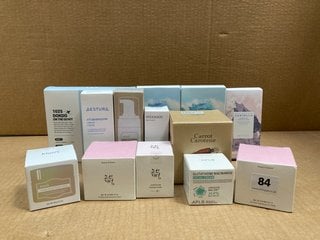 QTY OF ASSORTED BEAUTY ITEMS TO INCLUDE ROUND LAB BASIC SKINCARE TRAVEL KIT: LOCATION - WA2