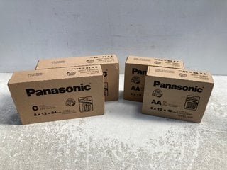 4 X BOXES OF PANASONIC AA BATTERIES: LOCATION - C5