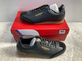 PATRICK MENS VILLAIN SHOES IN BLACK - UK 10: LOCATION - C5