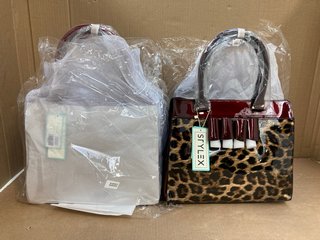 4 X STYLEX ANIMAL PRINT WOMENS TOTE BAGS IN MULTI: LOCATION - C3