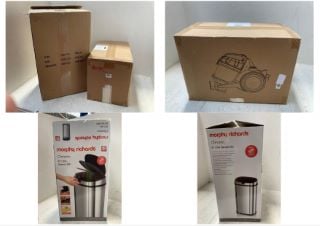 MORPHY RICHARDS CHROMA 42L SENSOR BIN TO ALSO INCLUDE CYLINDER BAGLESS VACUUM CLEANER: LOCATION - C2