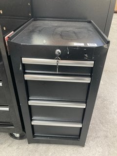 4 DRAWER NARROW TOOL CHEST IN BLACK: LOCATION - A5