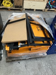 PALLET OF PACKS OF METAL SHELVING: LOCATION - A5 (KERBSIDE PALLET DELIVERY)