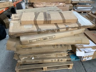 PALLET OF ASSORTED INCOMPLETE FURNITURE ITEMS: LOCATION - A7 (KERBSIDE PALLET DELIVERY)