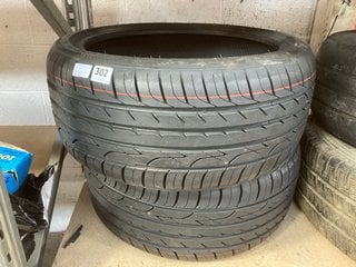 PAIR OF THREE-A VEHICLE TYRES SIZE: 215/40ZR17: LOCATION - AR6