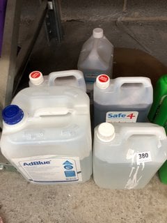 (COLLECTION ONLY) 5 X ASSORTED CHEMICAL ITEMS TO INCLUDE SAFE 4 DISINFECTANT CLEANER 5L (PLEASE NOTE: 18+YEARS ONLY. ID MAY BE REQUIRED): LOCATION - AR14