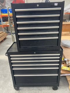 6 DRAWER TOOL CHEST IN BLACK WITH WHEELS TO INCLUDE 6 DRAWER TOOL CHEST IN BLACK: LOCATION - A3