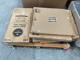 PALLET OF ASSORTED SAFETY GATES TO INCLUDE REGALO EASY STEP EXTRA TALL SAFETY GATE: LOCATION - B1 (KERBSIDE PALLET DELIVERY)