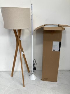 JOHN LEWIS & PARTNERS NOTTON FACET FLOOR LAMP TO INCLUDE JOHN LEWIS & PARTNERS HOURGLASS FLOOR LAMP & JOHN LEWIS & PARTNERS LED FLOOR LAMP: LOCATION - B2