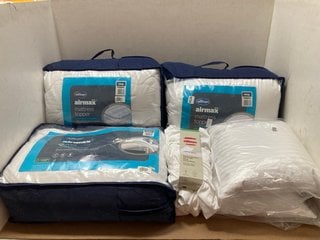 QTY OF ASSORTED BEDDING ITEMS TO INCLUDE SILENTNIGHT AIRMAX KINGSIZE MATTRESS TOPPER: LOCATION - AR1