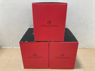 3 X BOXES OF 6 CRISTAL D'ARQUES ULTIME CRYSTAL WINE GLASSES: LOCATION - AR1