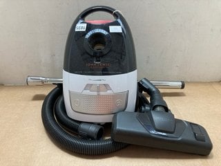 JOHN LEWIS & PARTNERS BAGGED CYLINDER VACUUM CLEANER IN BLACK/WHITE: LOCATION - AR1