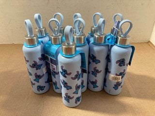 QTY OF DISNEY STITCH STAINLESS STEEL DRINKS BOTTLES IN MULTI: LOCATION - AR3