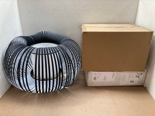 3 X ASSORTED JOHN LEWIS & PARTNERS LIGHTING TO INCLUDE HARMONY FLOOR LAMP IN MATT BLACK FINISH (BOX 1 OF 2 ONLY): LOCATION - AR5