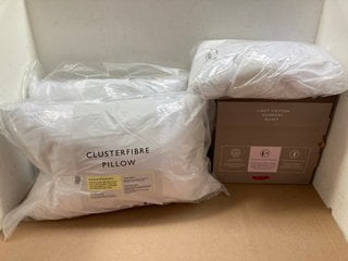 4 X ASSORTED JOHN LEWIS & PARTNERS BEDDING ITEMS TO INCLUDE LIGHT COTTON 2.5 TOG SINGLE DUVET: LOCATION - AR7