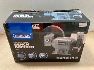 DRAPER 78456 230V WET & DRY BENCH GRINDER: LOCATION - AR13