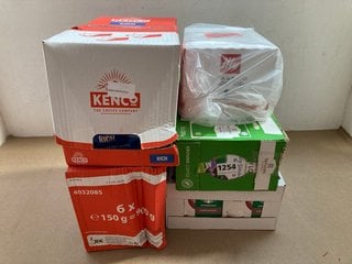 QTY OF ASSORTED COFFEE ITEMS TO INCLUDE 2 X BOXES OF 6 KENCO RICH INSTANT COFFEE - BBE 11/5/26: LOCATION - AR15