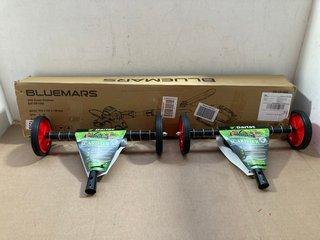 2 X DARLEC LAWN SCARIFIERS TO ALSO INCLUDE BLUEMARS BM-GP1006 20V GRASS TRIMMER: LOCATION - AR15