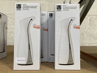 4 X UMBRA OTTO AUTOMATIC SOAP & SANITIZER DISPENSERS: LOCATION - BR16