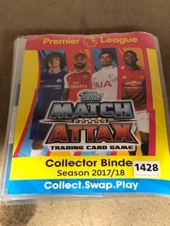 A FULL ALBUM OF TOPPS 2017/18 MATCH ATTAX PREMIER LEAGUE FOOTBALL CARDS: LOCATION - BR22