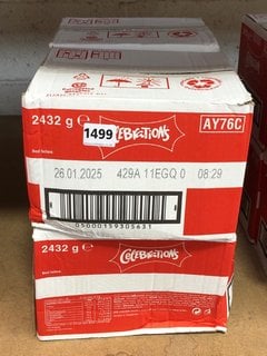 4 X BOXES OF CELEBRATION CHOCOLATES - BBE 10/11/24: LOCATION - B20