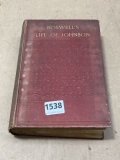 A 19TH CENTURY EDITION OF BOSWELL'S LIFE OF JOHNSON: LOCATION - AR18