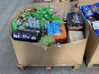 (COLLECTION ONLY) PALLET OF ASSORTED BEVERAGES TO INCLUDE QTY OF 330ML FANTA ZERO SUGAR CANS IN ORANGE FLAVOUR - BBE: 28.02.2025: LOCATION - B8