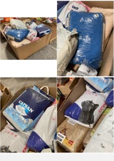 (COLLECTION ONLY) PALLET OF ASSORTED PET ITEMS TO INCLUDE 20 LITRE BAG OF CATSAN HYGIENE PLUS CAT LITTER: LOCATION - B8