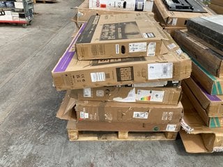 PALLET OF ASSORTED TVS - SPARES & REPAIRS - (PCB BOARDS REMOVED) TO INCLUDE MODELS TCL 40SF540K & VELTECH VR55UX230: LOCATION - B9 (KERBSIDE PALLET DELIVERY)