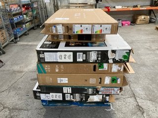 PALLET OF ASSORTED TVS - SPARES & REPAIRS - (PCB BOARDS REMOVED) TO INCLUDE MODELS TOSHIBA 65UF3D53DB & HISENSE 65A6KTUK: LOCATION - B9 (KERBSIDE PALLET DELIVERY)