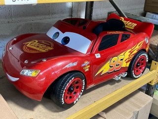 DISNEY CARS LIGHTNING MCQUEEN RUST-EZE ELECTRIC RIDE ON CAR - RRP £199.99: LOCATION - BR2