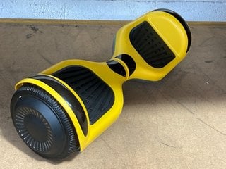 (COLLECTION ONLY) SELF BALANCING HOVERBOARD IN YELLOW - MODEL HY-A12: LOCATION - BR2