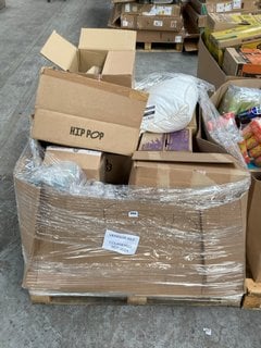 PALLET OF ASSORTED FOOD/DRINK ITEMS TO INCLUDE QTY OF UFIT VANILLA HIGH PROTEIN MILKSHAKES - BBE 13/12/24: LOCATION - B8 (KERBSIDE PALLET DELIVERY)