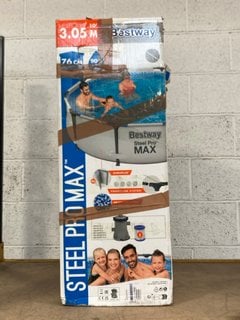 BESTWAY 3.05M STEEL PRO MAX OUTDOOR SWIMMING POOL: LOCATION - BR5