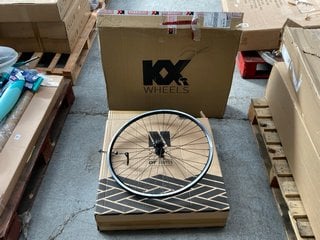 DT SWISS BIKE WHEEL RIM IN BLACK TO ALSO INCLUDE KX WHEELS HYBRID 700C BIKE WHEEL RIM IN BLACK: LOCATION - BR8