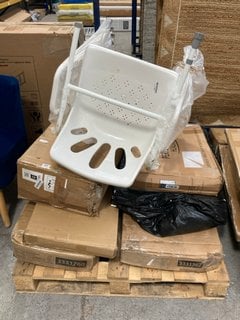 PALLET OF ASSORTED ITEMS TO INCLUDE PERFORMANCE HEALTH OVERBED TABLE DAYS WITH FOUR CASTORS: LOCATION - B3 (KERBSIDE PALLET DELIVERY)